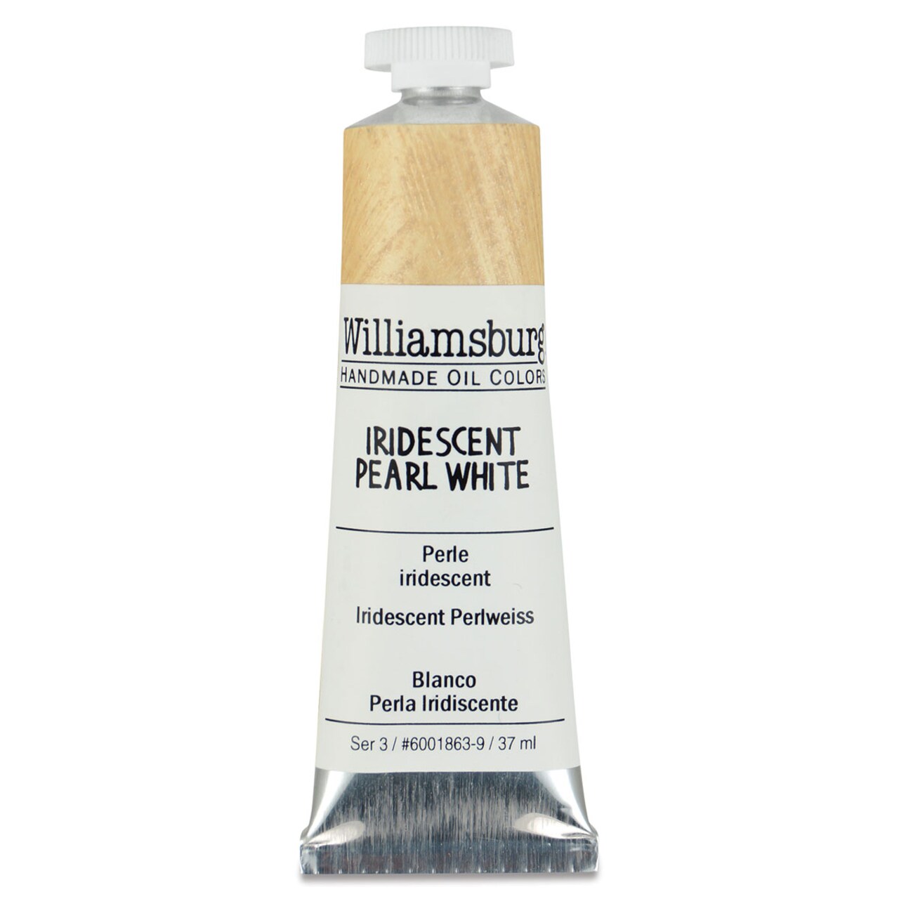 Williamsburg Handmade Oil Paint - Iridescent Pearl White, 37 ml tube